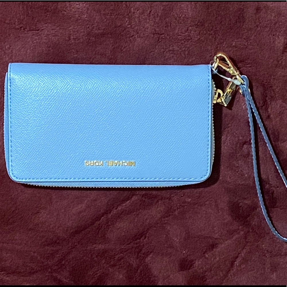Michael Kors Blue Wristlet